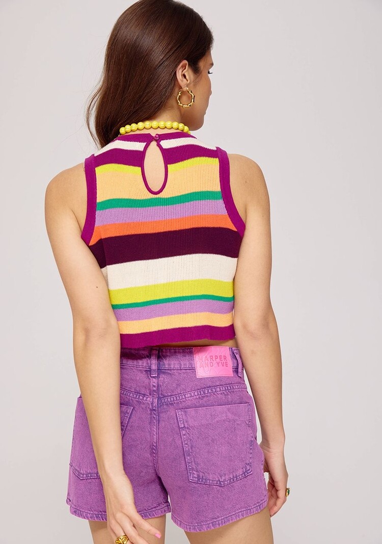 Harper & Yve Mayra Short - vivid viola