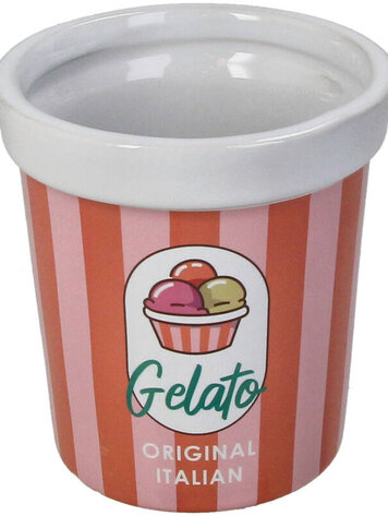 Planter Icecream Bucket Fine Earthenware Multi 9.7x9.7x10.4cm