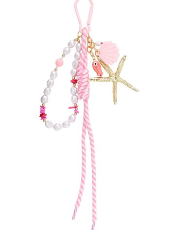 Starfish Dreams Bag Charm - pink
