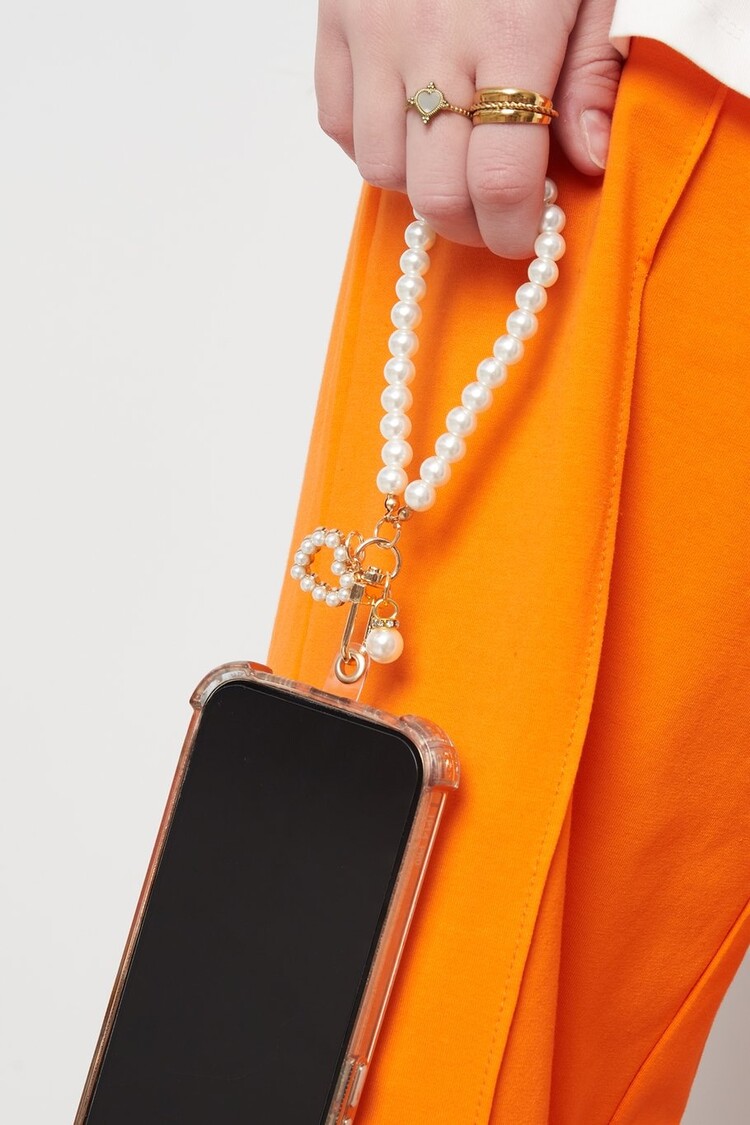 Loving Pearl Phone Cord - white