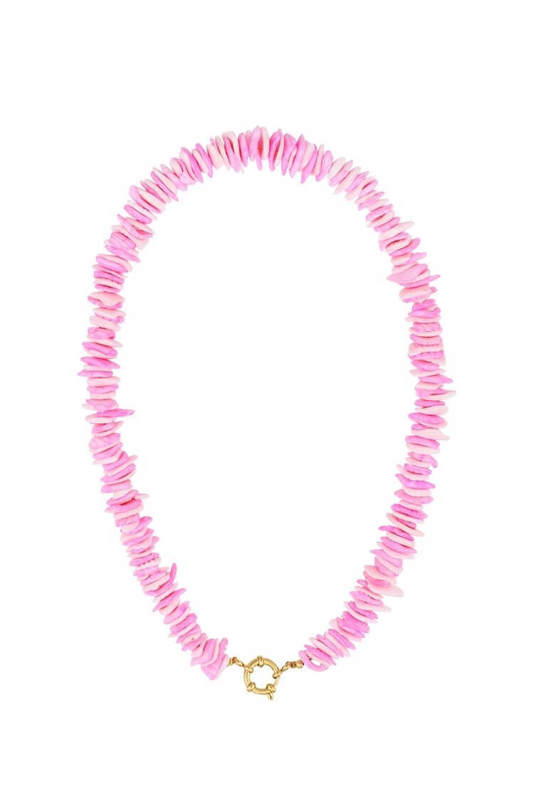 Seashell Necklace - pink