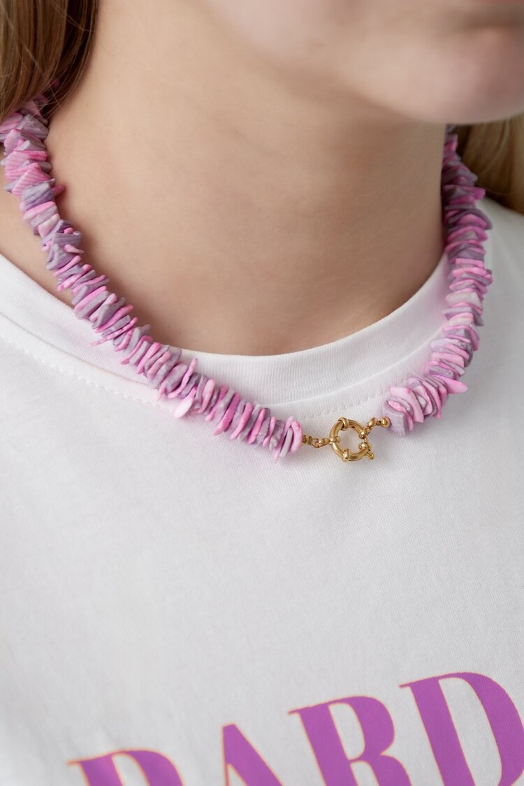 Seashell Necklace - pink