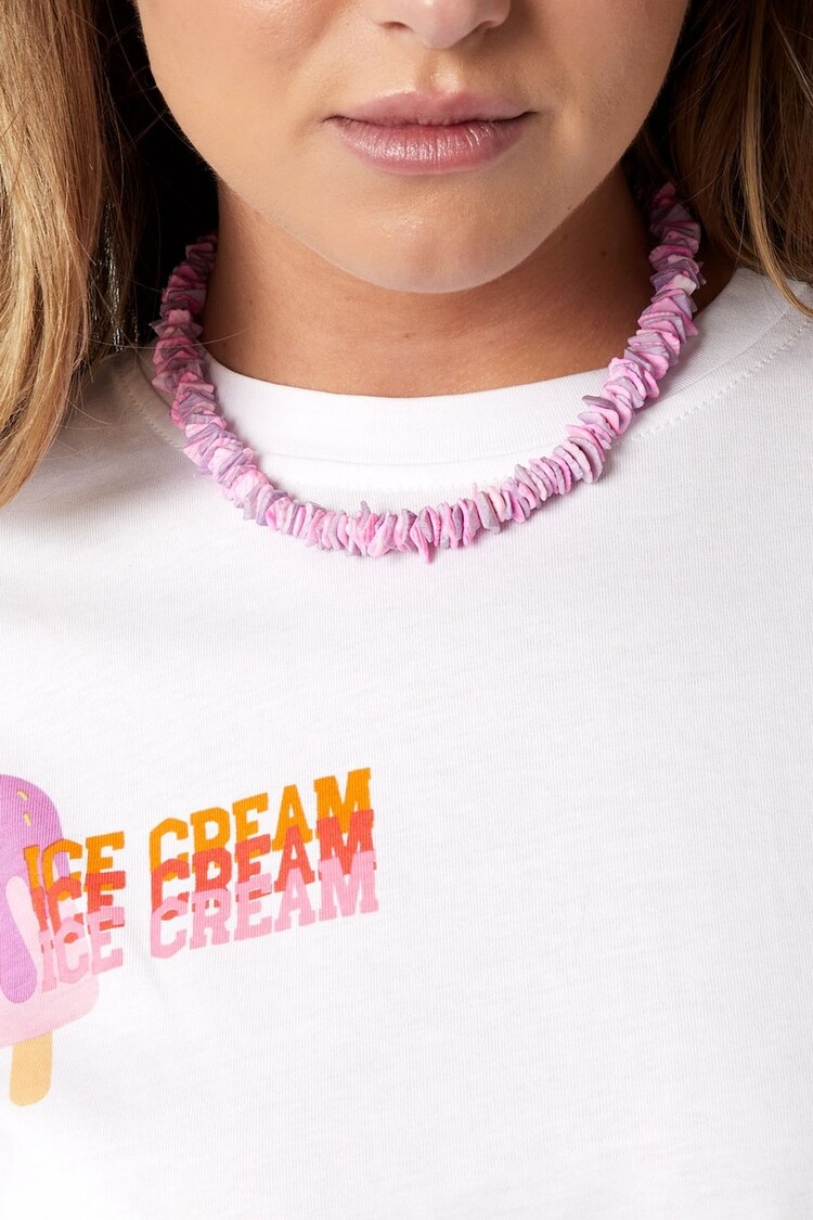 Seashell Necklace - pink