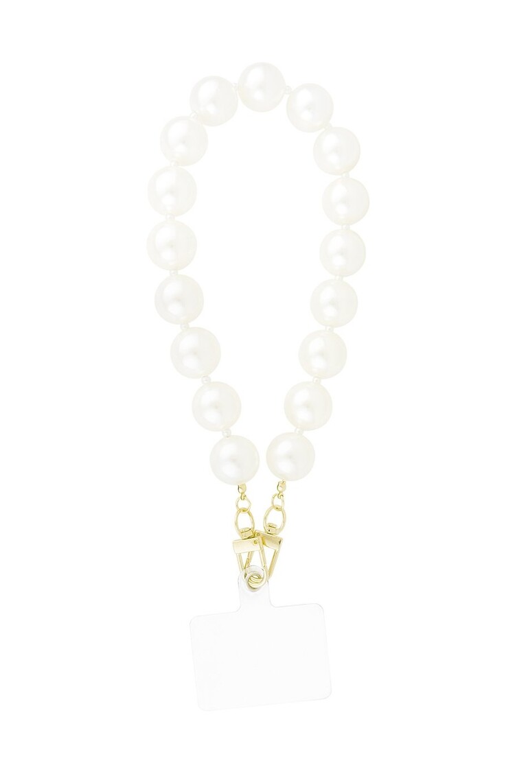 Telephone Cord Chic Pearl - white