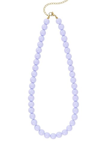 Beaded Necklace - lilac