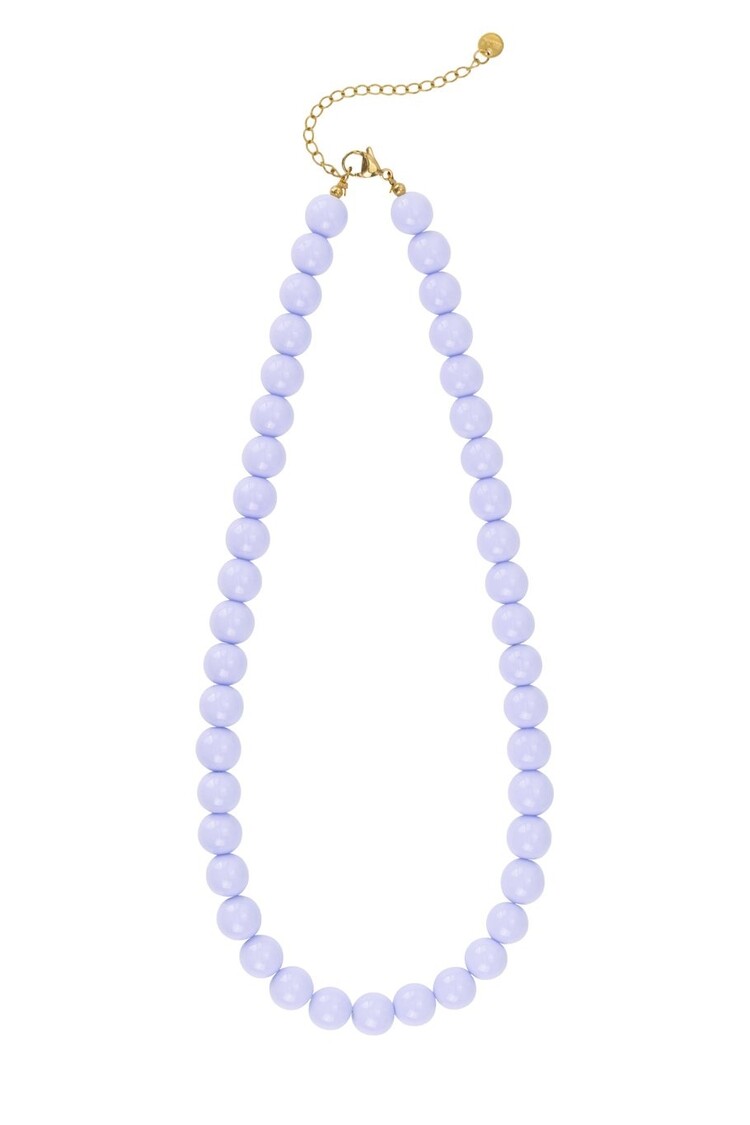 Beaded Necklace - lilac