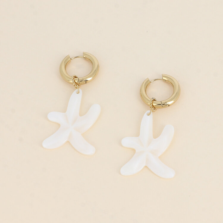 Bohm Paris Mother-Of-Pearl Starfish Earrings