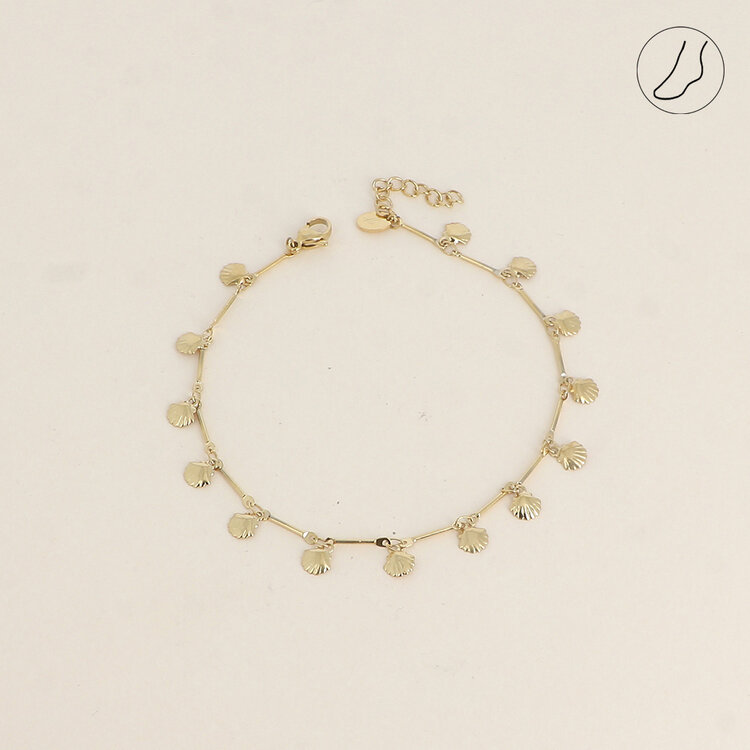 Bohm Paris Shell Anklet - gold