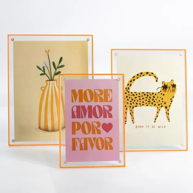 Photo Frame forma 15x10cm orange