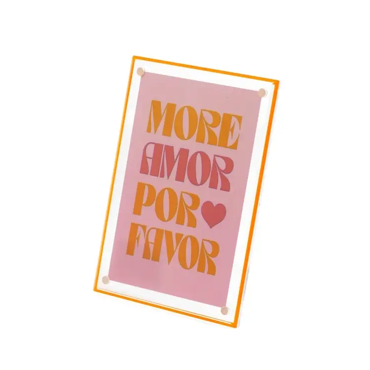 Photo Frame forma 15x10cm orange