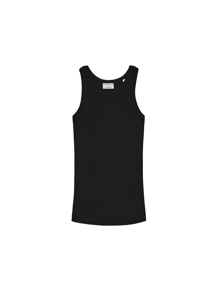Catwalk Junkie Rib Singlet - black