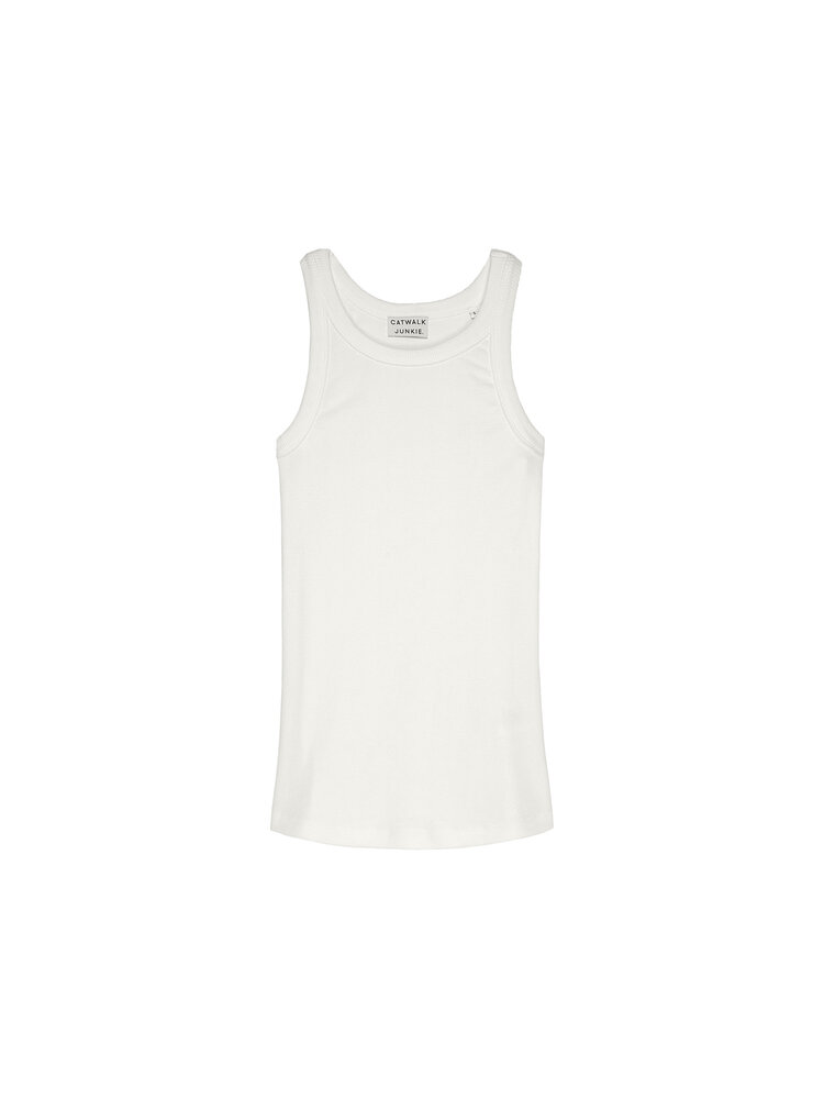 Catwalk Junkie Rib Singlet - off white