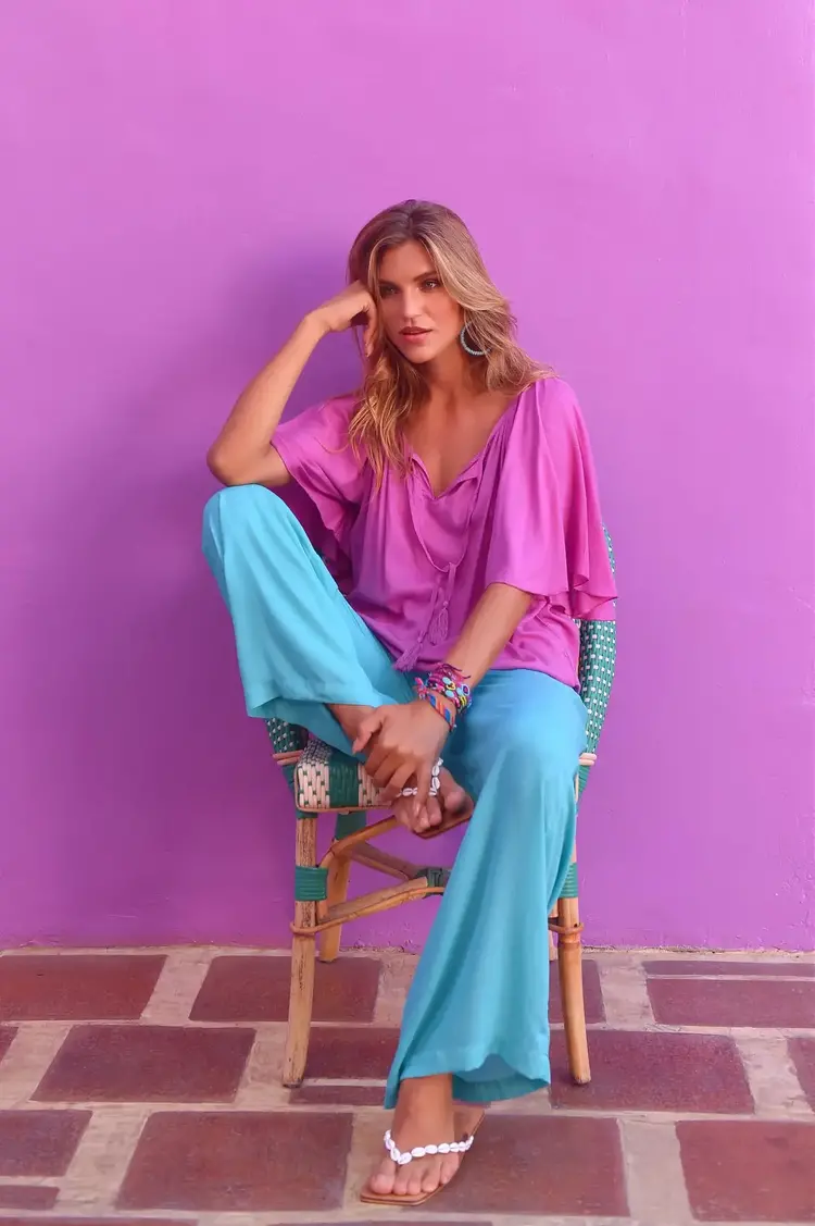 Hot Lava Pants Alex - turquoise