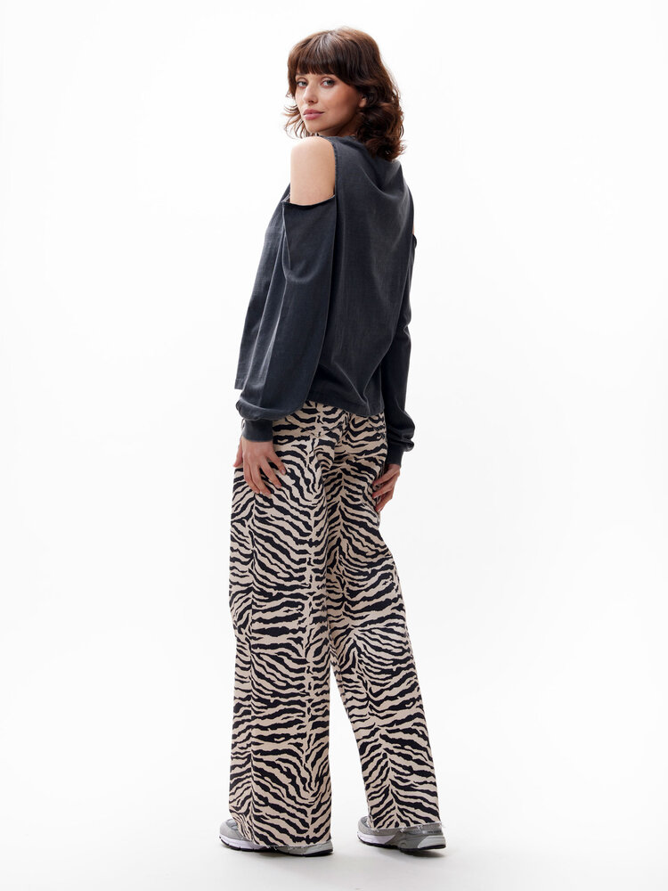 Catwalk Junkie Open shoulder long sleeve - Faded Dark Grey