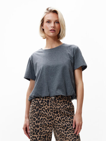 Catwalk Junkie Tuck in Tshirt - Grey Melange