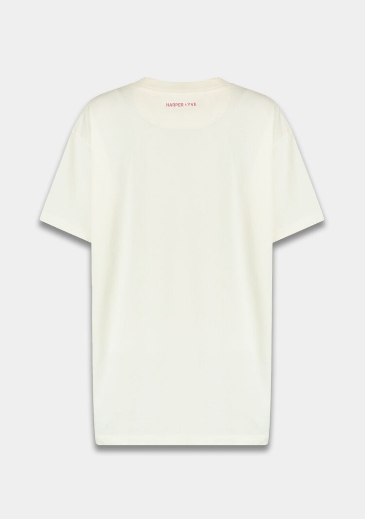 Harper & Yve T-shirt No drama club - ecru