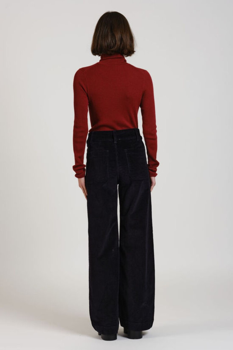 F. A. M. Paris Corduroy  Flared Pants Faustine - black