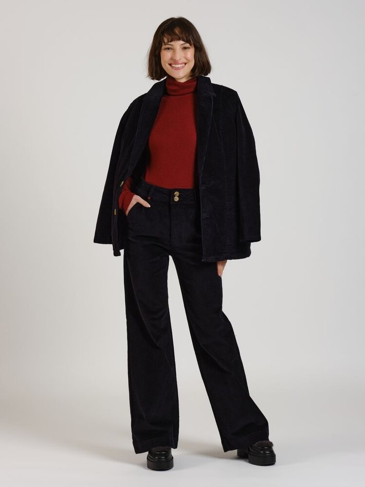 F. A. M. Paris Corduroy Blazer Ines - black