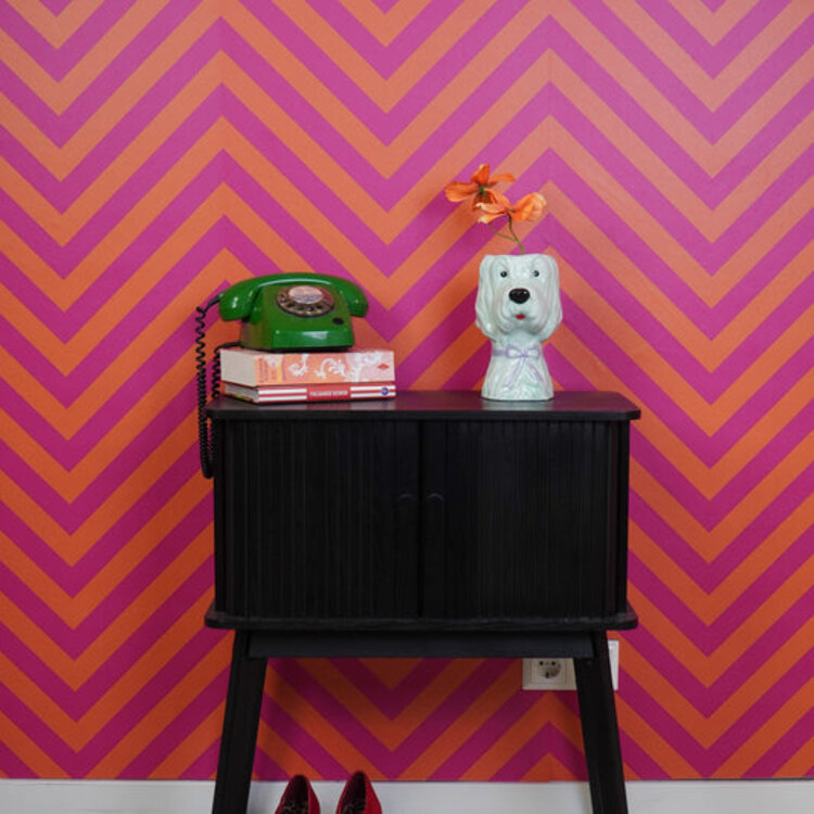 House Vitamin Vase -Flower Vase Dog - Mint/ Lilac- 13x14x21cm