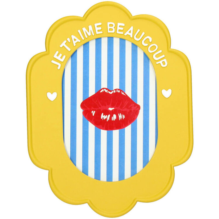 Photo Frame Polyresin Ochre 10x15cm