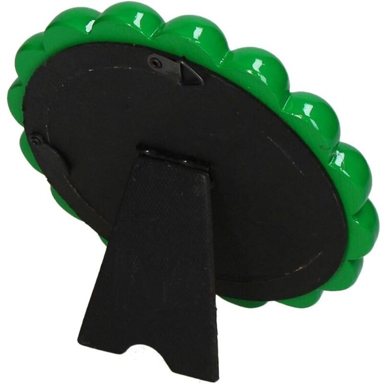Photo Frame Beads Polyresin Green 10x10cm