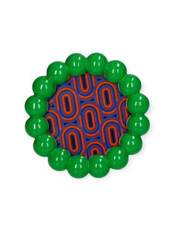 Photo Frame Beads Polyresin Green 10x10cm