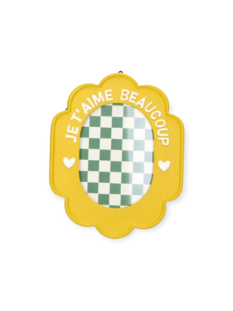 Photo Frame Polyresin Yellow 6x9cm