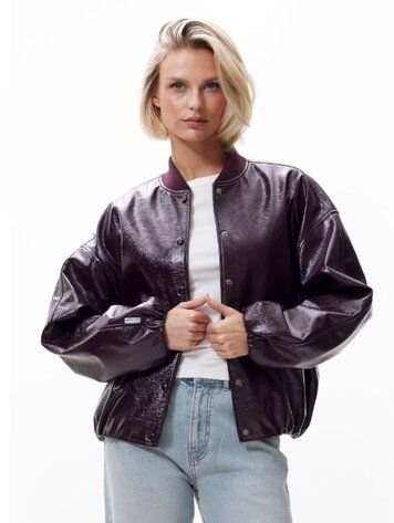 Catwalk Junkie Tuck in varsity jacket - fudge