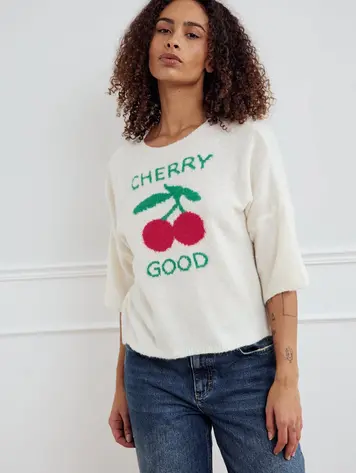 Noella Cherry Good Knit Ivory