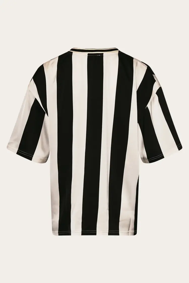 Noella  Lucena Top Black Ivory Stripe