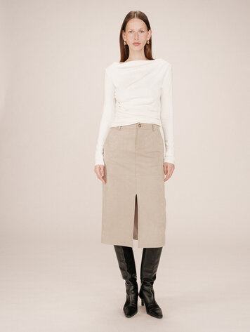 Grace & Mila Greige Sorry Skirt