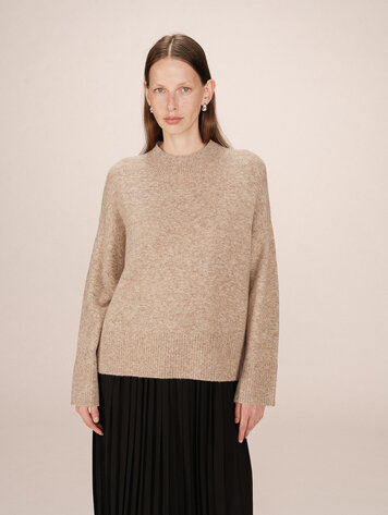 Grace & Mila Greige Salty Knit