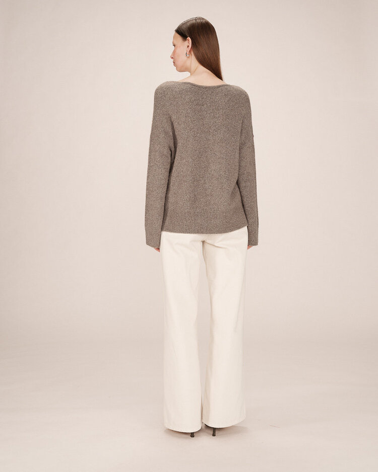 Grace & Mila Salvador Taupe Knit