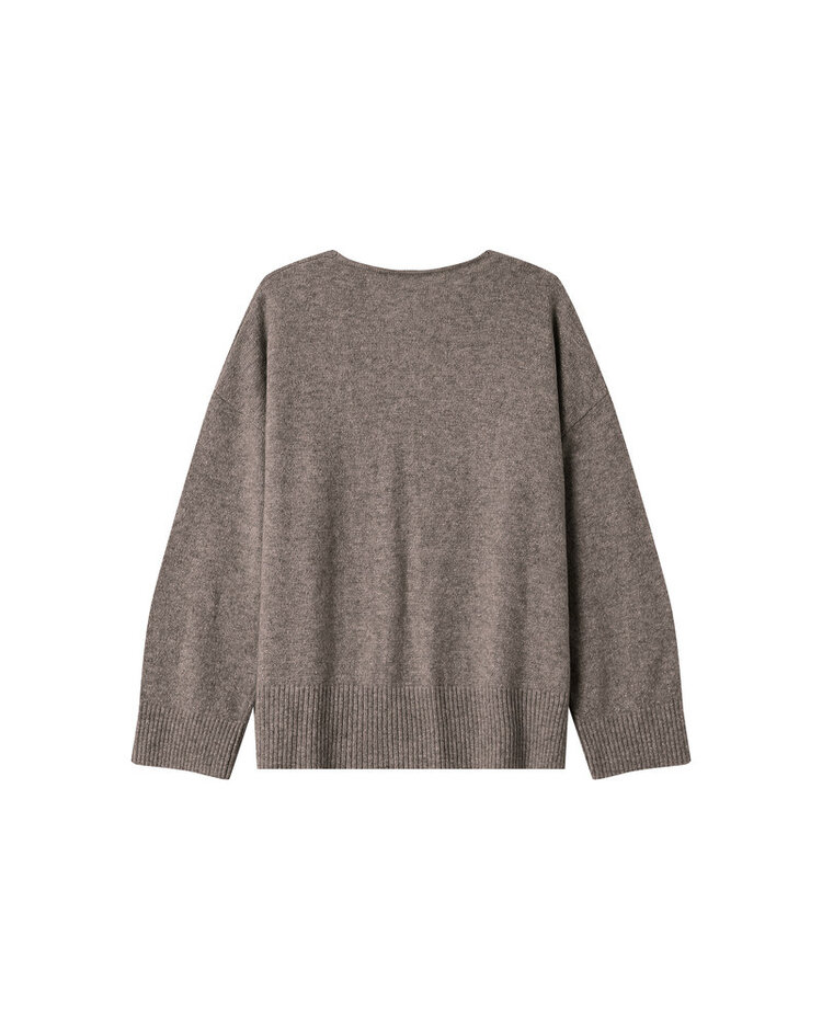 Grace & Mila Salvador Taupe Knit