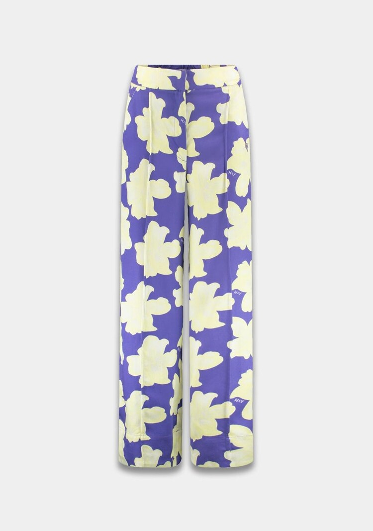 Harper & Yve Pants Holly - bold flower - lemonade