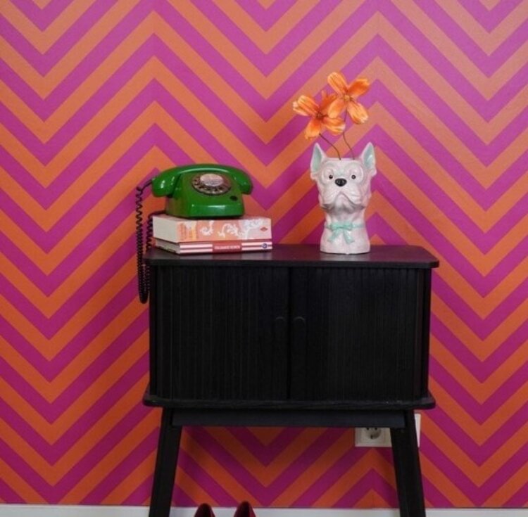 House Vitamin Vase -Flower Vase Dog - Pink/ Mint - 13,5x14,5x23cm