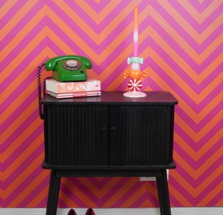 House Vitamin Candle holder-Stapled Toffee Candy-Multi Colour - 11x11x18cm