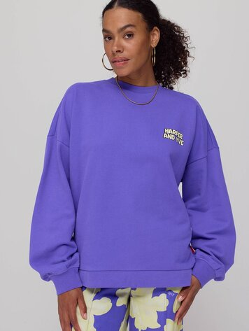 Harper & Yve No Drama Club Swaeter -  deep violet