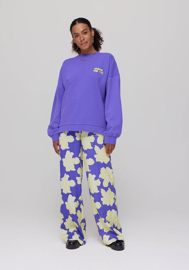 Harper & Yve No Drama Club Swaeter -  deep violet