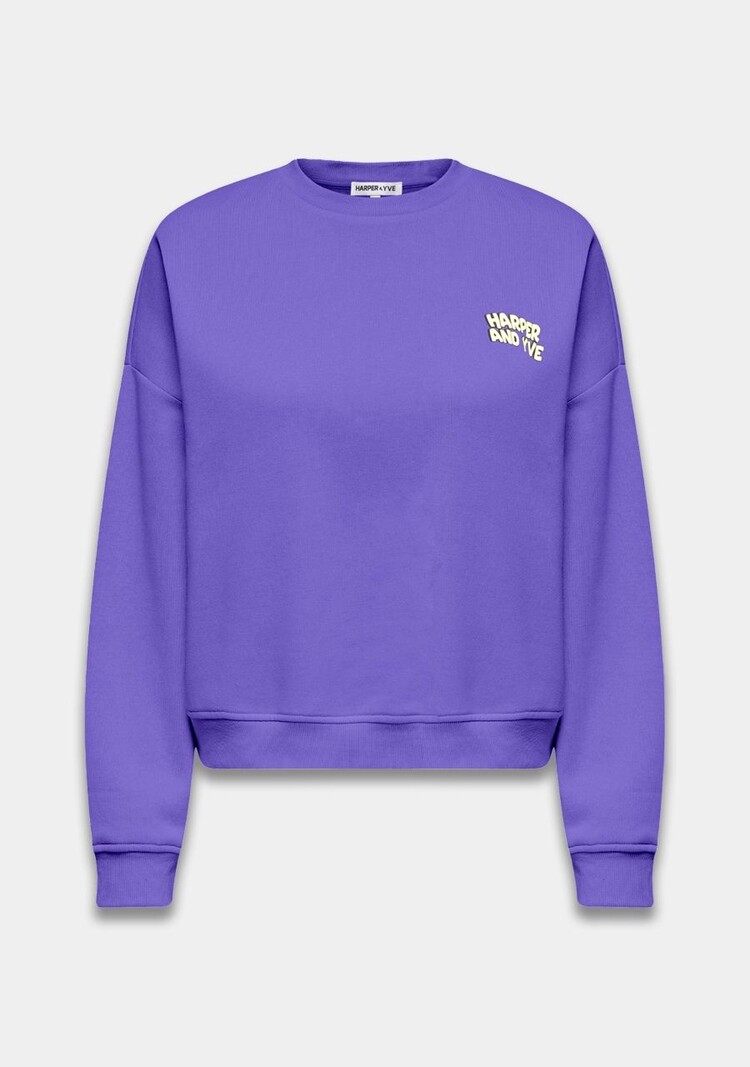 Harper & Yve No Drama Club Swaeter -  deep violet