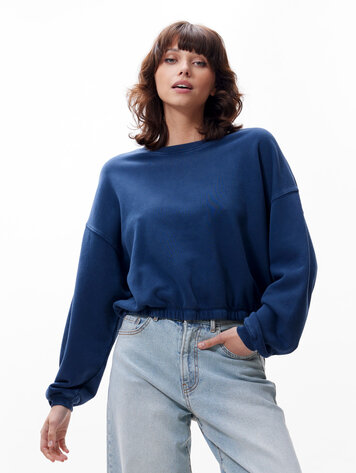 Catwalk Junkie Sweater met elastic waist - black iris