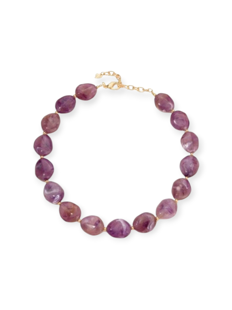 Aylin Necklace - purple