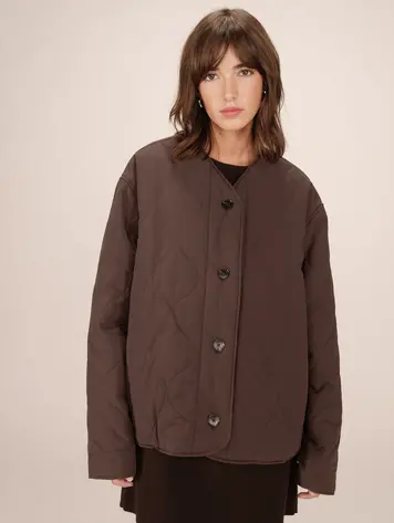 Grace & Mila Puff jacket Shania - chocolat