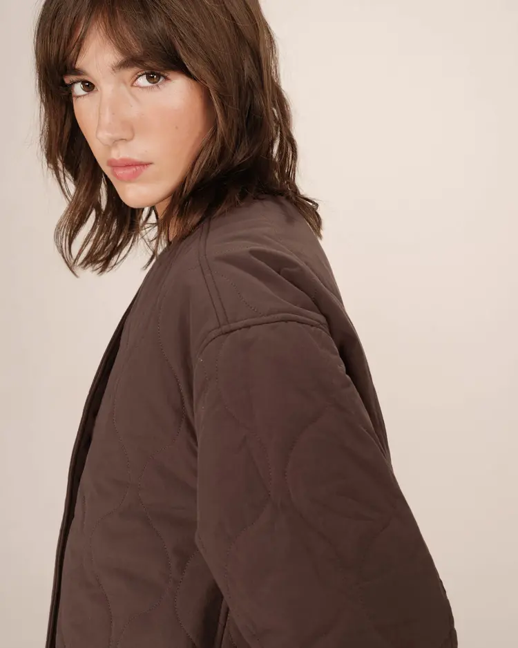 Grace & Mila Puff jacket Shania - chocolat