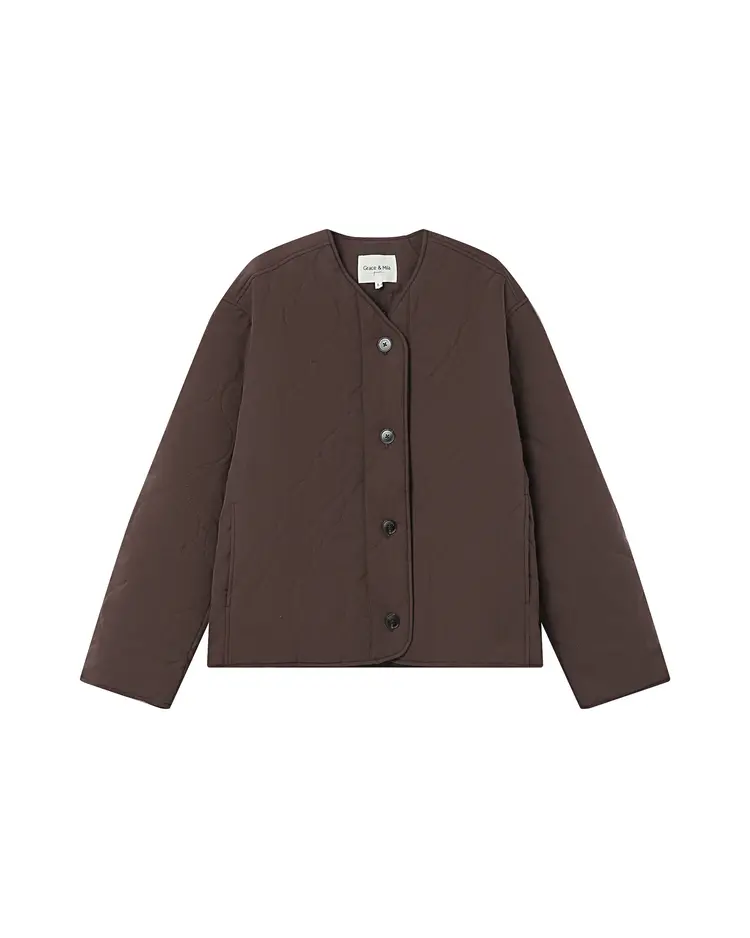 Grace & Mila Puff jacket Shania - chocolat