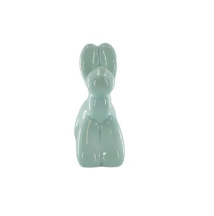 House Vitamin Ornament- Money Bank Balloon Dog- Mint green-17x7x17cm
