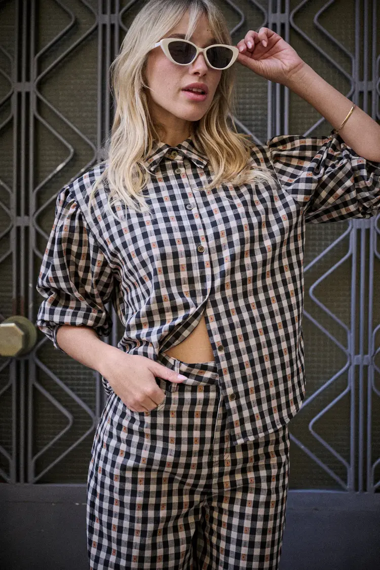 Laure+Max Blouse Catana - vichy broderie