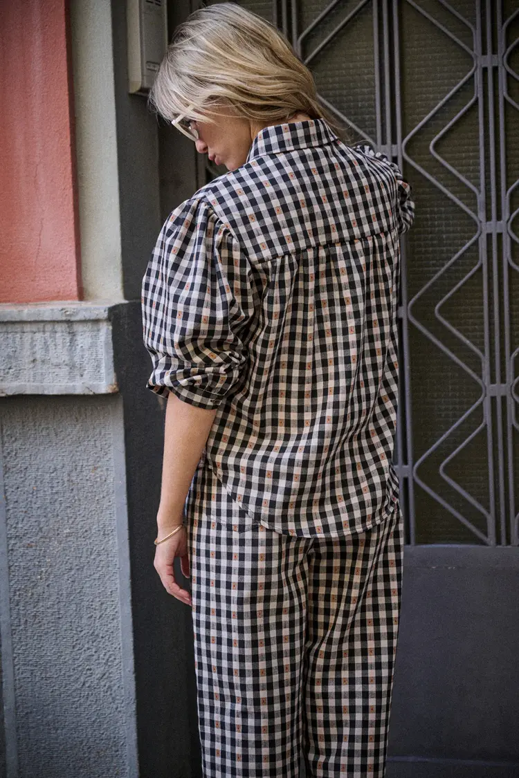 Laure+Max Blouse Catana - vichy broderie