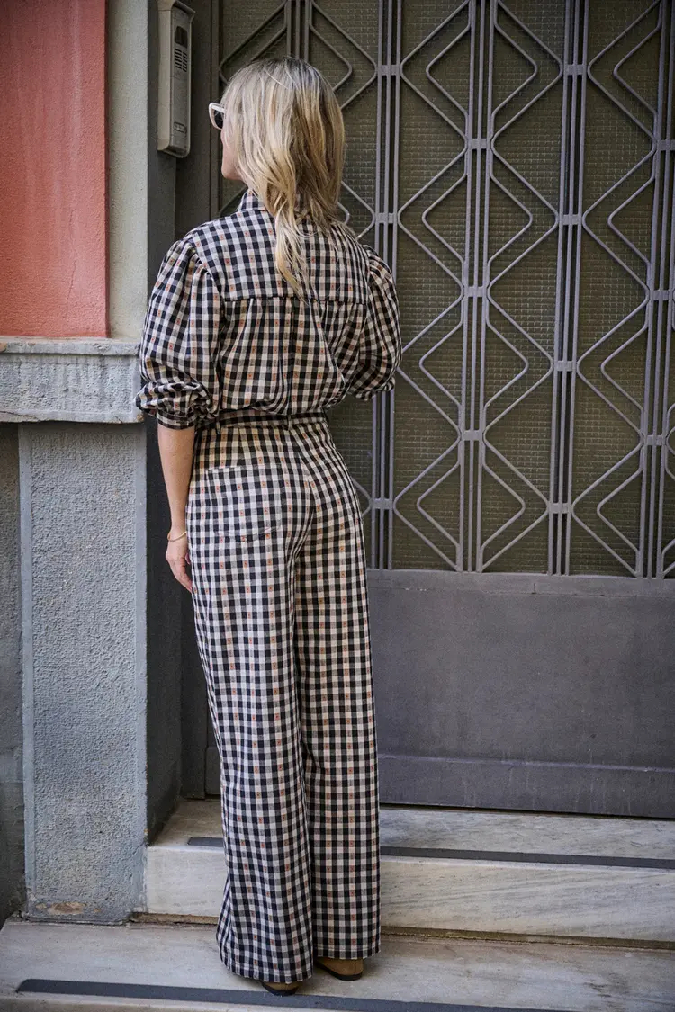 Laure+Max Pali Pants - vichy broderie