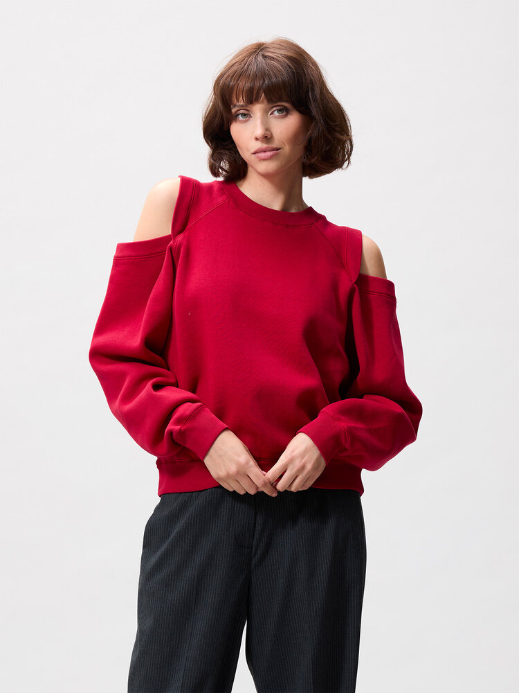 Catwalk Junkie Sweater with cut out -  red fruit